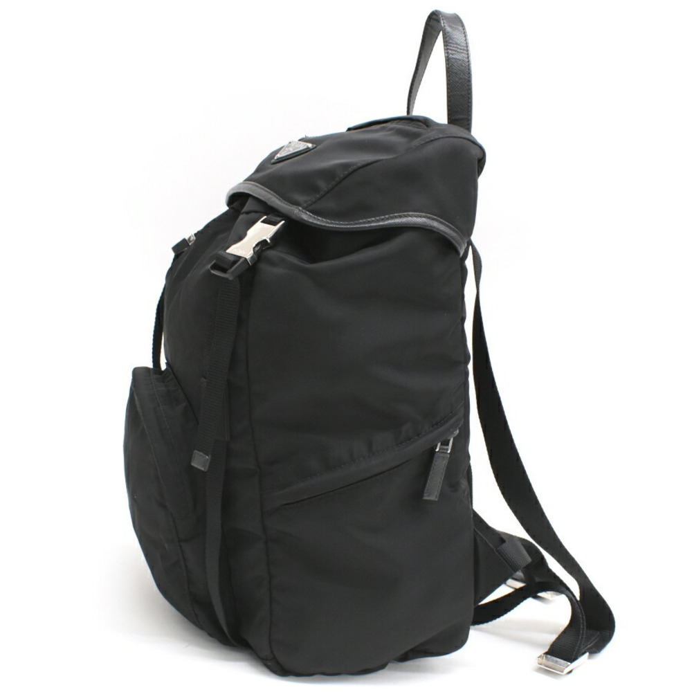 Prada Triangle Backpack Black - image 2